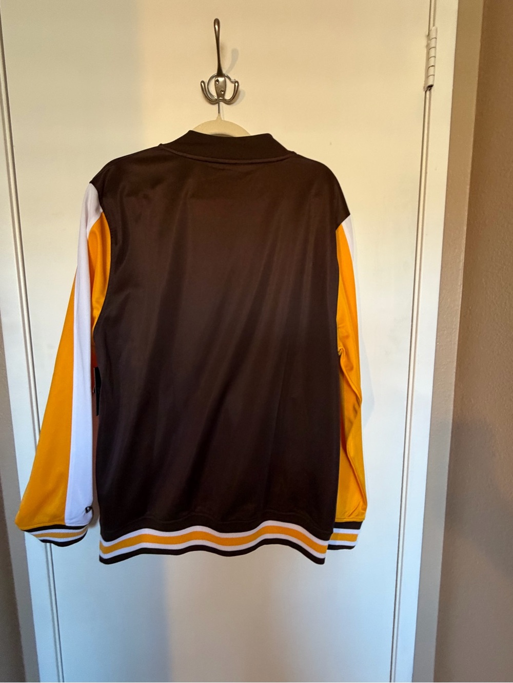 New Era San Diego Padres Brown, Gold & White Unisex Jacket Large - Picture 2 of 3